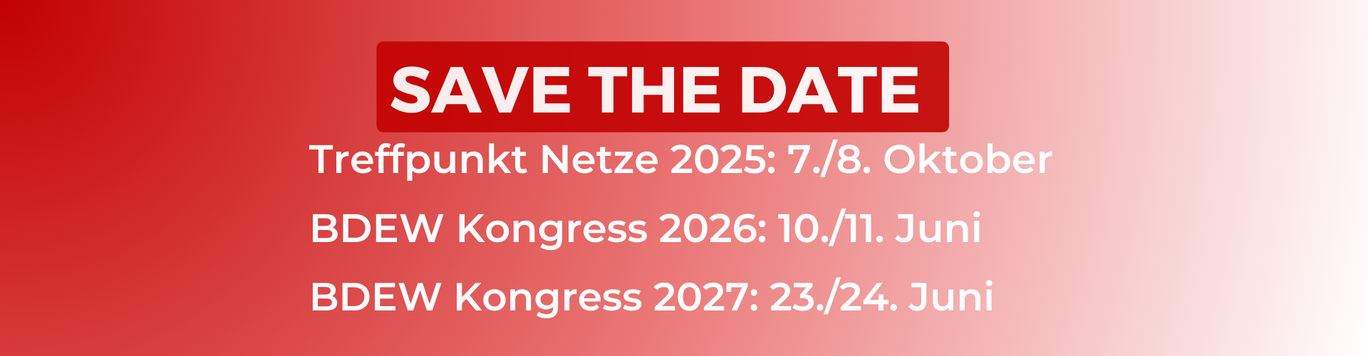 Werbebanner: Save the Date